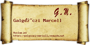 Galgóczi Marcell névjegykártya